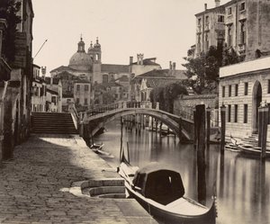 Brücke am Rio Ognissanti in Venedig von Italian Photographer