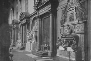 Florenz, Kirche von S. Croce, Denkmäler des rechten Kirchenschiffs von Italian Photographer