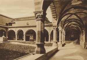 Florenz: Kirche S. Maria Novella, Der grüne Kreuzgang, Fra Giovanni da Carpi von Italian Photographer