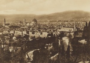 Florenz: Panorama von Florenz gesehen von S. Miniato al Monte von Italian Photographer