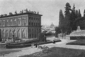 Florenz, Palazzo Pitti, Rückseite mit Blick auf die Kathedrale von Italian Photographer