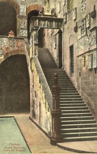Florenz, Italien, Bargello, Treppe von Italian Photographer