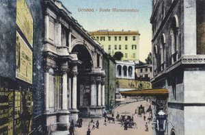 Genua, Ponte Monumentale (Farbfoto) von Italian Photographer