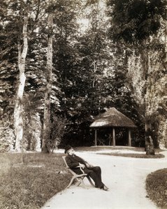 Giuseppe Verdi im Garten der Villa Verdi, Sant