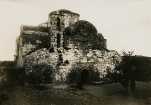 Kloster Agios Varnavas, Engomi, Zypern, Fotografie von Camille Enlart, Paris