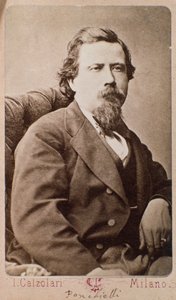 Porträt des italienischen Komponisten Amilcare Ponchielli (1834-1885) von Italian Photographer