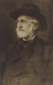 Porträt von Giuseppe Verdi von Italian Photographer