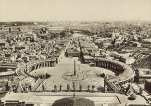 Petersplatz und Panorama der Stadt vom Dom aus gesehen von Italian Photographer