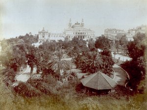 Die Boulengrins-Gärten, die an das Casino in Montecarlo angrenzen