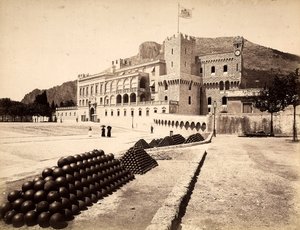 Der Fürstenpalast in Montecarlo, im Fürstentum Monaco