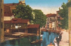 Venedig: Rio e Ponte S Trovaso Alle Zattere von Italian Photographer