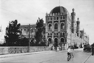 Venedig, Lido, Grand Hotel Excelsior (s/w Foto) von Italian Photographer