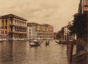 Venedig: Canal Grande und Palazzo Browning von Italian Photographer