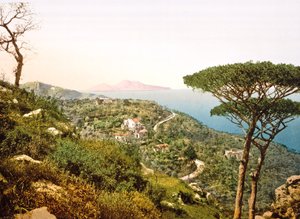 Blick auf den Vesuv über die Bucht von Neapel von Italian Photographer