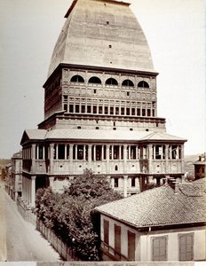 Blick auf die Antonellianische Mole in Turin, ca. 1878 von Italian Photographer
