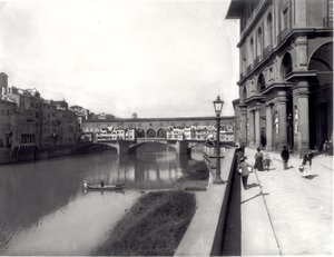 Ponte Vecchio und die Fassade der Uffizien von Italian Photographer Italian Photographer