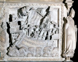 Schiff aus dem 14. Jahrhundert. Kirche St. Eustorgio in Mailand von Italian School