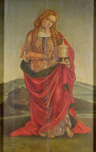 Eine Heilige mit einem Kelch, möglicherweise Maria Magdalena, wahrscheinlich 16. Jahrhundert von Italian School