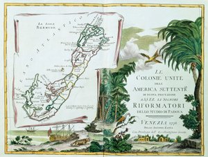 Eine Karte von Bermuda, 1775-85 von Italian School