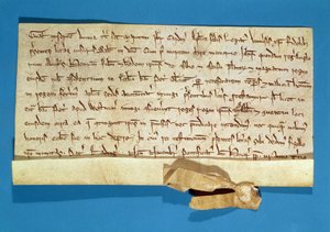 Ein formeller Protest über die Salbung von Heinrich III. in Gloucester, geschrieben vom päpstlichen Legaten, Kardinal Gualo, 1218