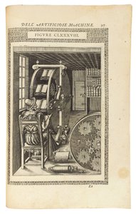 Eine Seite aus dem Buch "Le diverse et artificiose machine", 1588