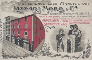 Werbung für Lazzari Moro & Co Spitze, Florenz, Italien von Italian School