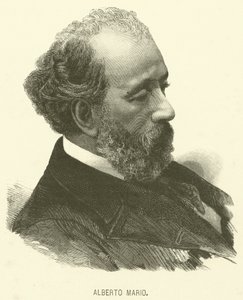 Alberto Mario (Gravur) von Italian School