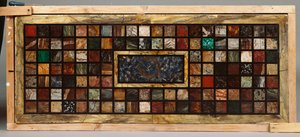 Italienische Marmortischplatte mit Lapislazuli-Panel von Italian School