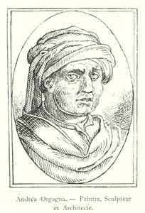 Andrea Orgagna, Maler, Bildhauer und Architekt (Gravur) von Italian School
