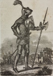 Rüstung aus der Zeit von König Heinrich V. von England, Illustration aus 