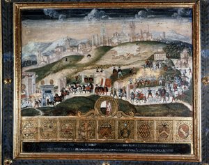 Ankunft in Siena von Cosimo I. de