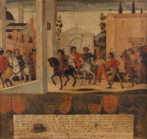 Ankunft einer Delegation von Botschaftern in Siena