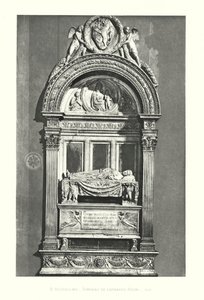 B. Rossellino, Grabmal von Leonardo Bruni von Italian School