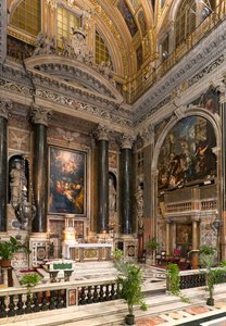 Barockkunst: Innenansicht der Jesuitenkirche des Heiligen Namens Jesu (Chiesa del Gesù) in Rom