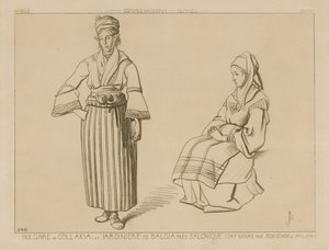 Bulgarische Collakia und Pflanzer von Balga bei Saloniki
