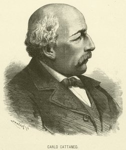 Carlo Cattaneo (Gravur) von Italian School
