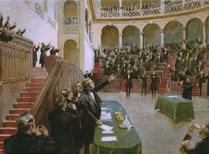 Cavour lässt das erste italienische Nationalparlament König Viktor Emanuel II. am 18. Februar 1861 applaudieren, Illustration aus einem Album zur Geschichte des Risorgimento für die Schokolade Talmone, späte 19. Jahrhundert