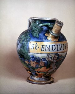 Keramikkrug von Urbin. 16. Jahrhundert. Museo del Castello, Mailand von Italian School
