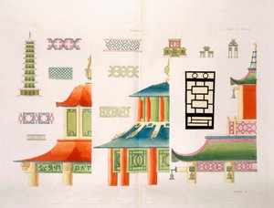 Chinesisches Pagodendesign