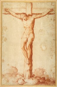 Christus gekreuzigt auf Golgatha von Italian School