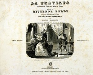 Cover des Heftes von „La Traviata“ von Giuseppe Verdi