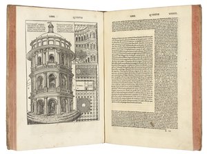 De Architectura Libri Dece von Marcus Pollio Vitruvius von Italian School
