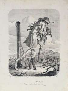 Der Tod nimmt alle Guten und lässt die Schurken, ca. 1850