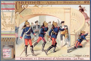 Dekoration für Akt I, Szene i von Carmen von Georges Bizet