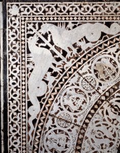 Detail des ursprünglichen Marmorbodens 11.-13. Jahrhundert