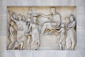 Detail des Friedensbogens, Mailand, Italien von Italian School
