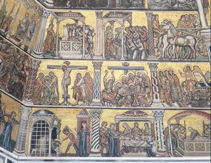Detail der Decke, Baptisterium, Florenz von Italian School