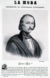 Ernesto Coop, graviert von G. Riccio von Italian School