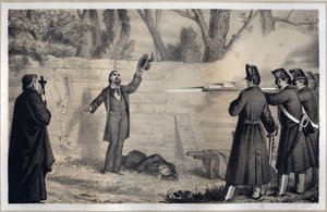 Hinrichtung der Bandiera-Brüder (italienische Patrioten, Attilio und Emilio Bandiera)