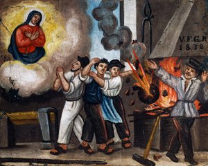 Explosion bei der Arbeit, Ex-Voto